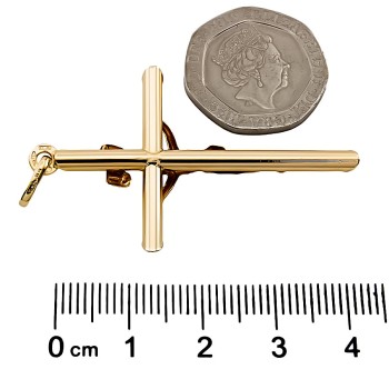 9ct Gold 2.7g Crucifix Pendant